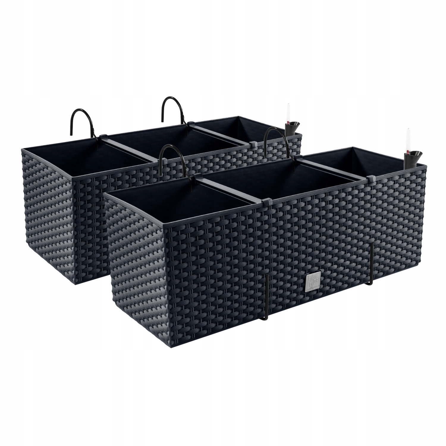 

2x doniczka balkonowa z hakami DRTC500 antracyt