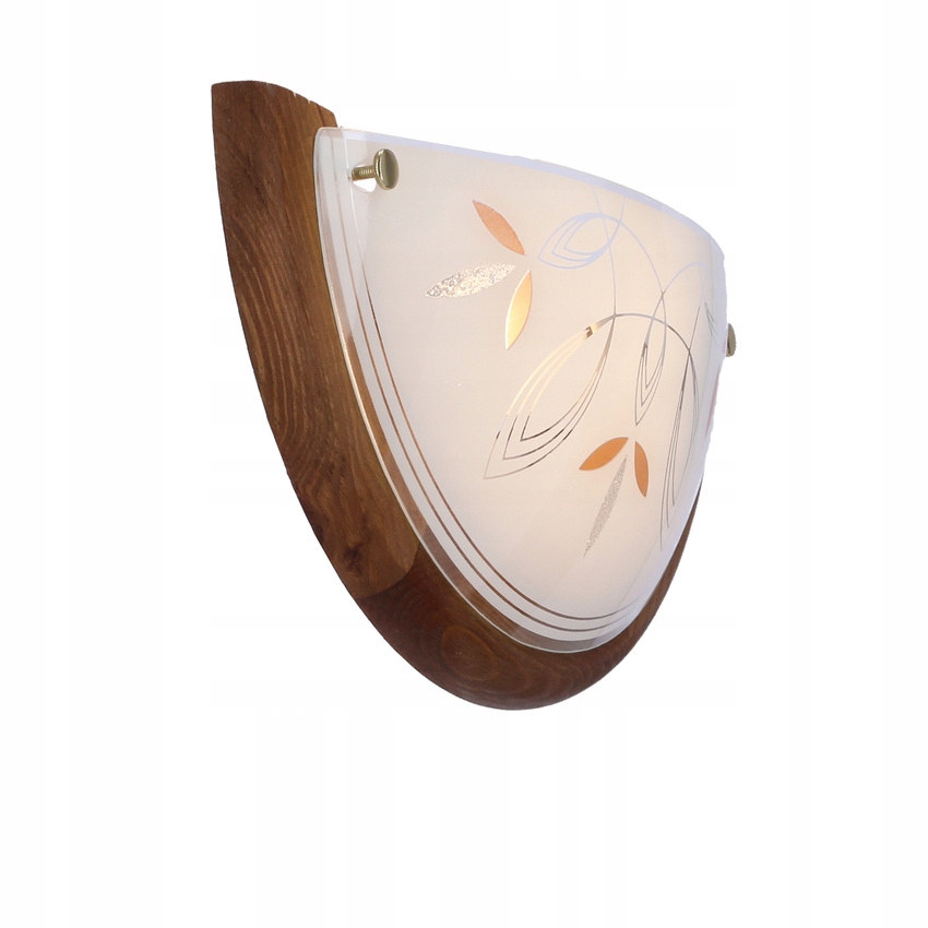 Nowoczesny Drewniany PÓŁ-PLAFON 30cm 1X60W E27 DĄB Marka Candellux Lighting