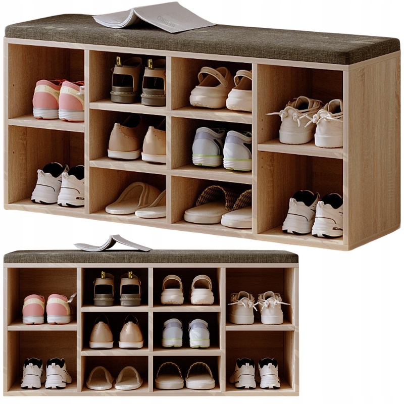 Botník Se Sedákem Lavička Moderní Dub Sonoma Loft 104 CM