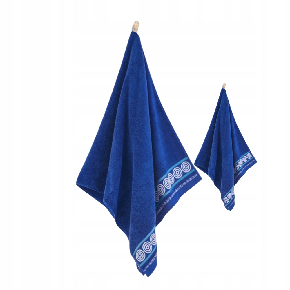 Zwoltex Rondo 2 sada ručníků ručník modrý 50x90 70x140