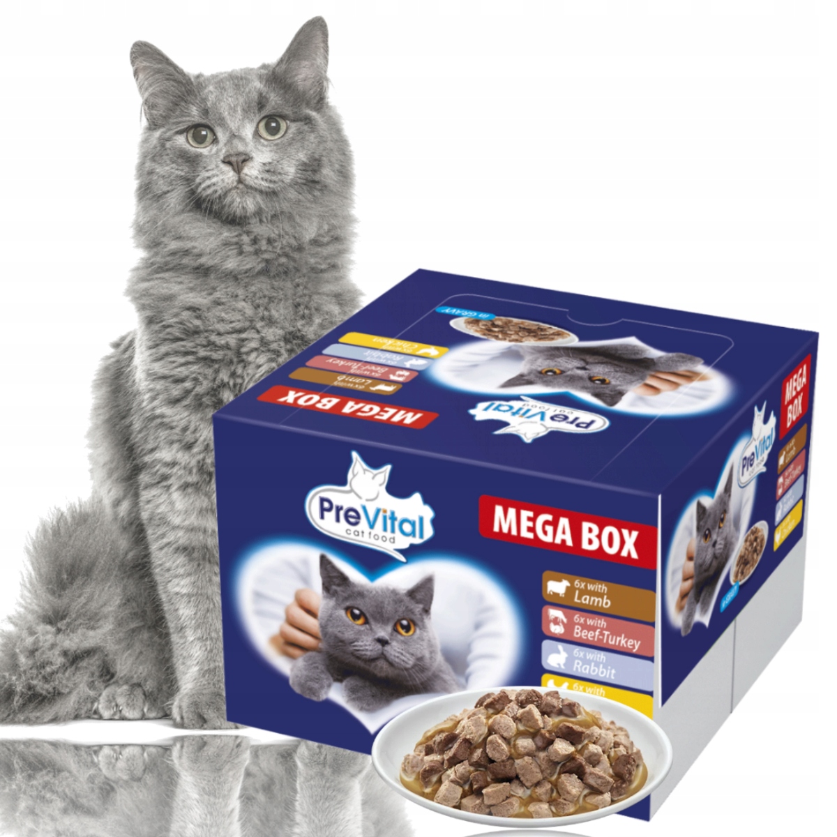 Levně Prevital Box masový výběr v omáčce Zimní edice 24 × 100 g