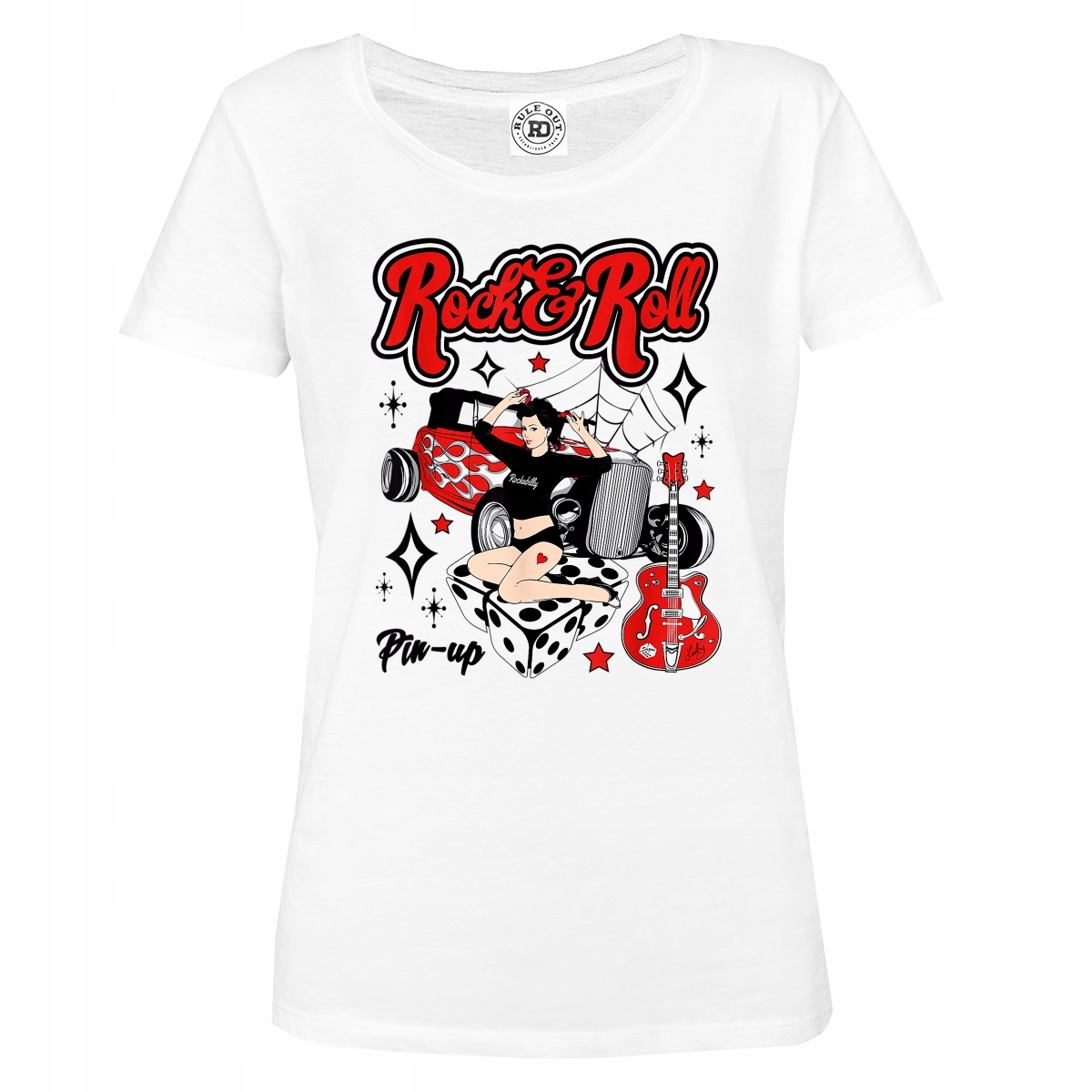 

Damska Koszulka Muzyczna Dla Muzyka Rock And Roll