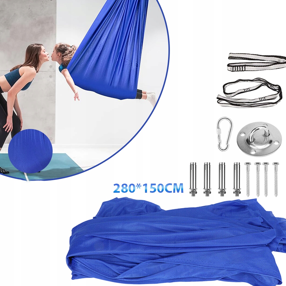 Houpací Houpačka Senzorická Terapie Modrá 280 cm