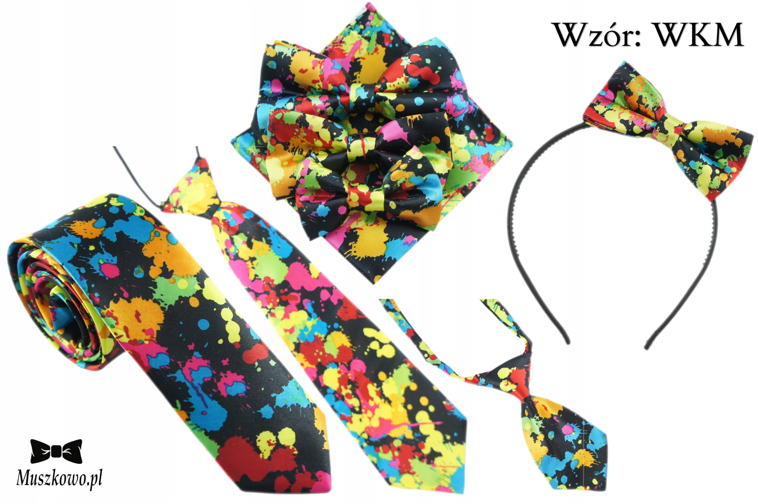 Muszka dla dziecka regulowana kolorowa W CIAPKI PLAMKI ARTYSTA MALARZ Marka Inna marka
