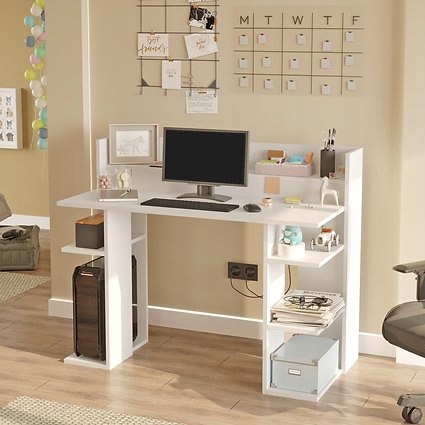 Písací stôl Houseland Brody biely