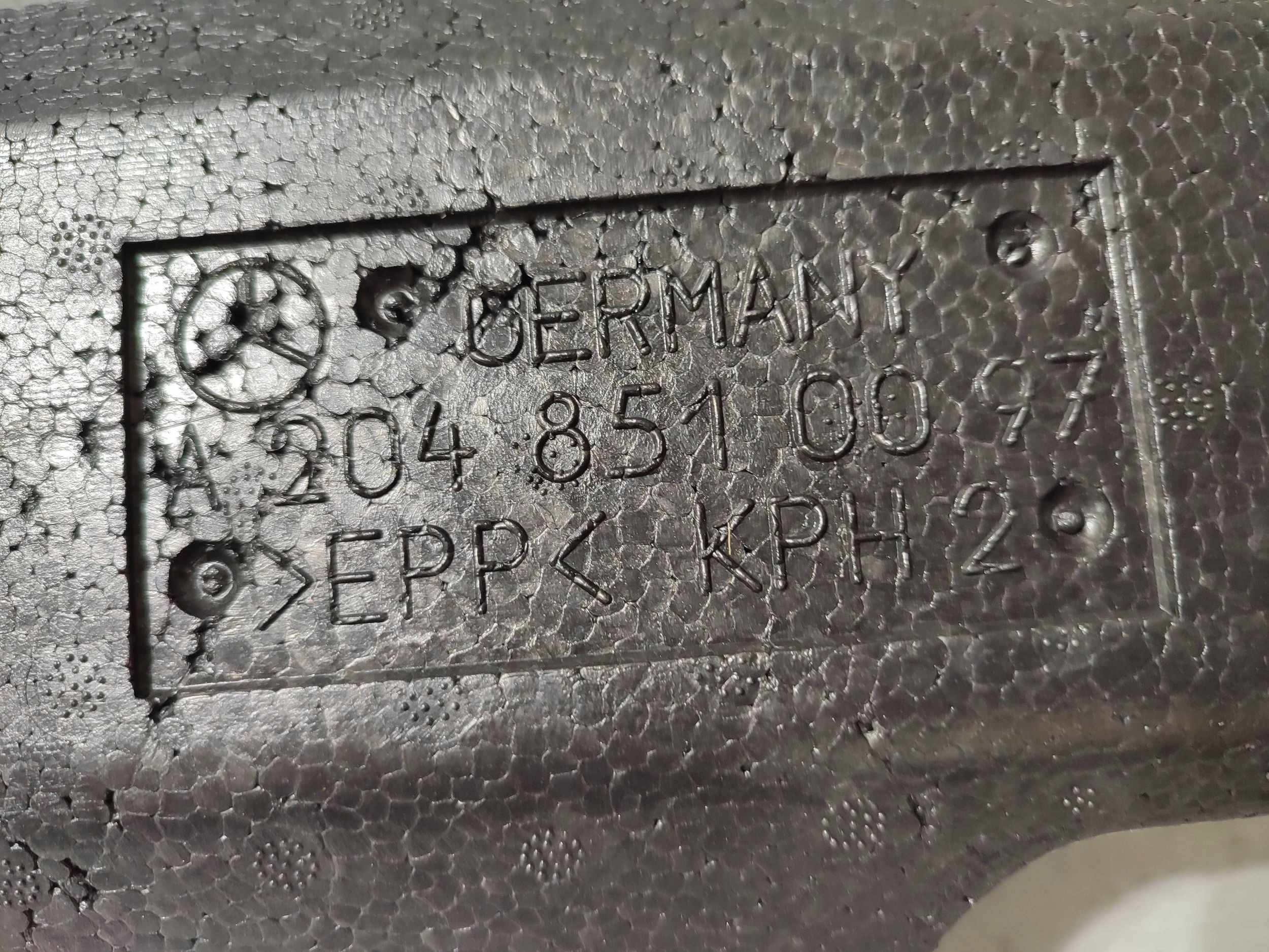 Mercedes-Benz GLK (X204) 2013 polystirene wykonczenia boot