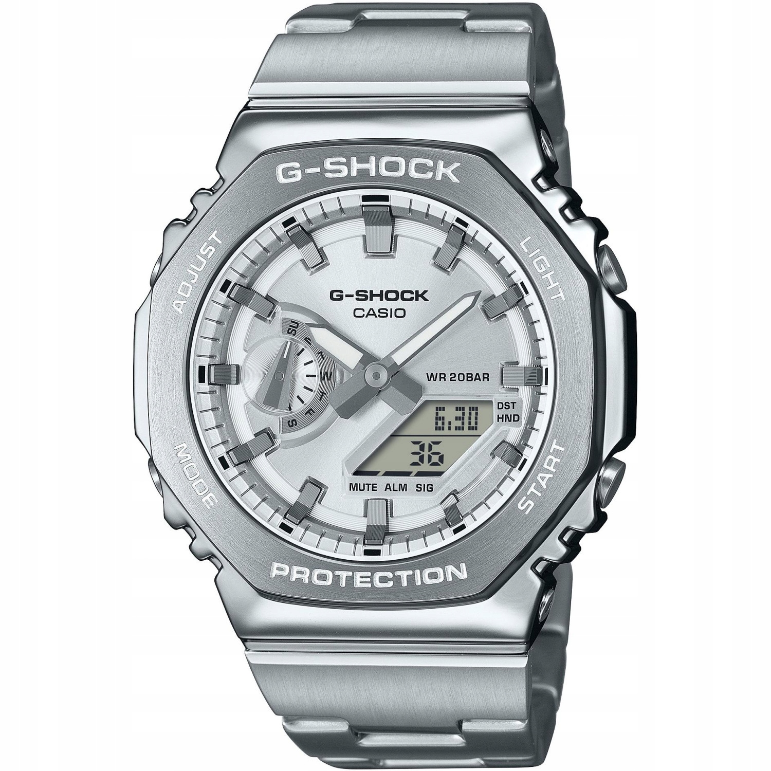 Casio G-Shock GM-2110D-7AER 200m Stříbrné