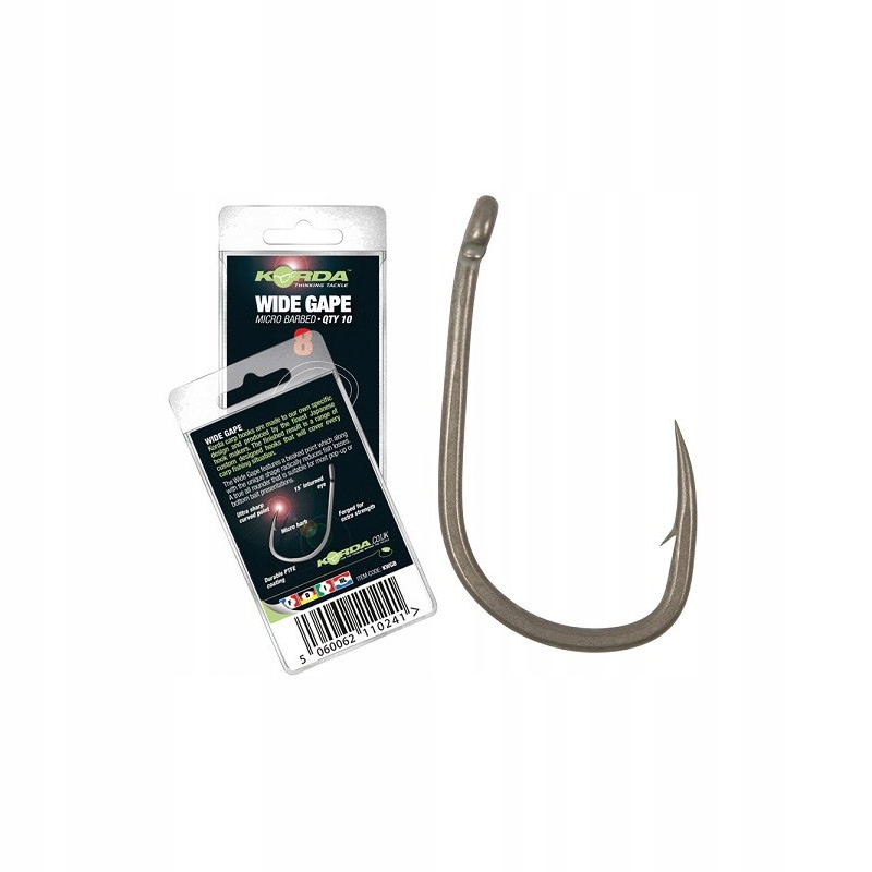 Haczyki Wide Gape Size 2 Korda