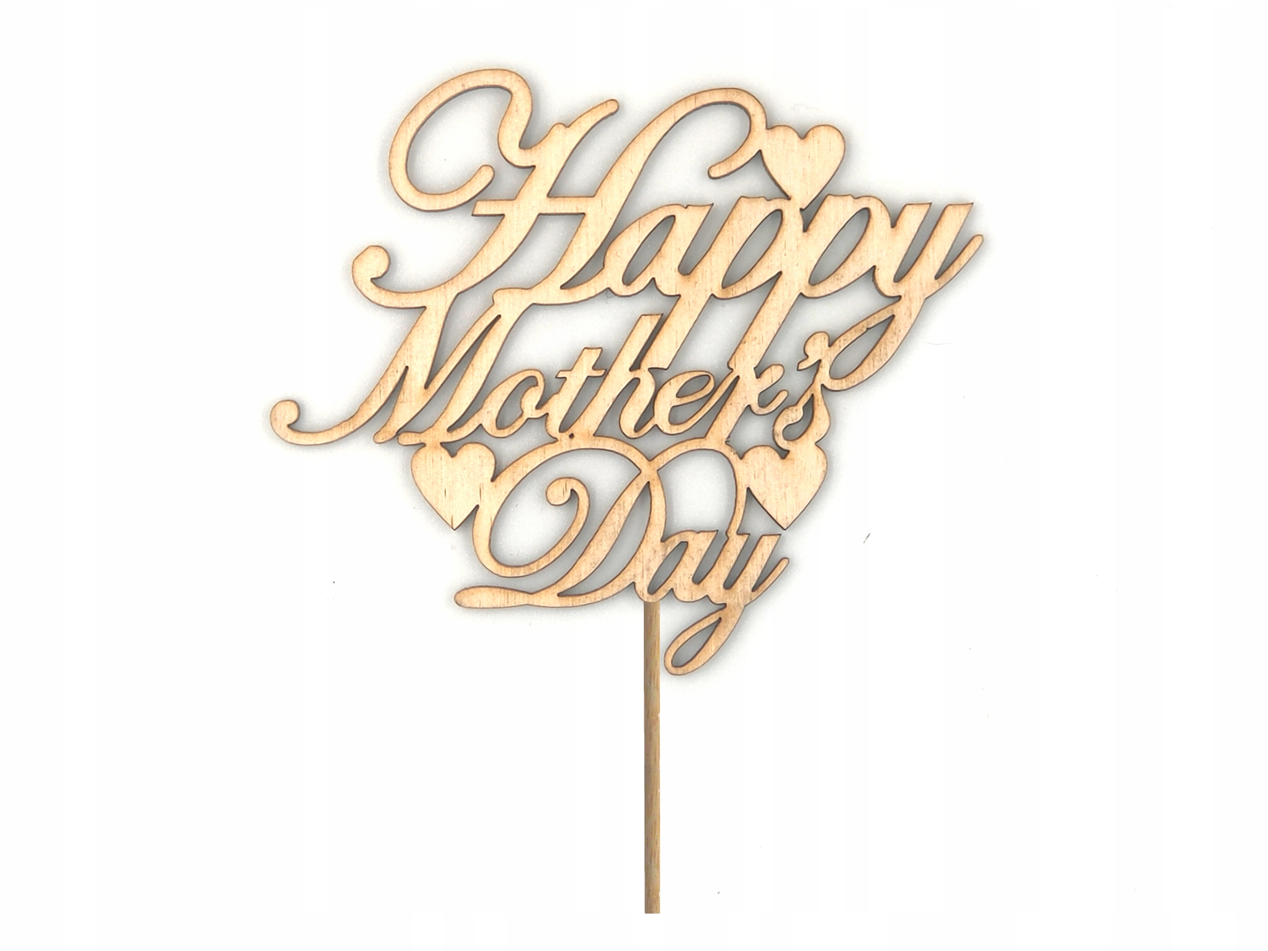 Topper Pik Napis Happy Mothers Day Sklejka