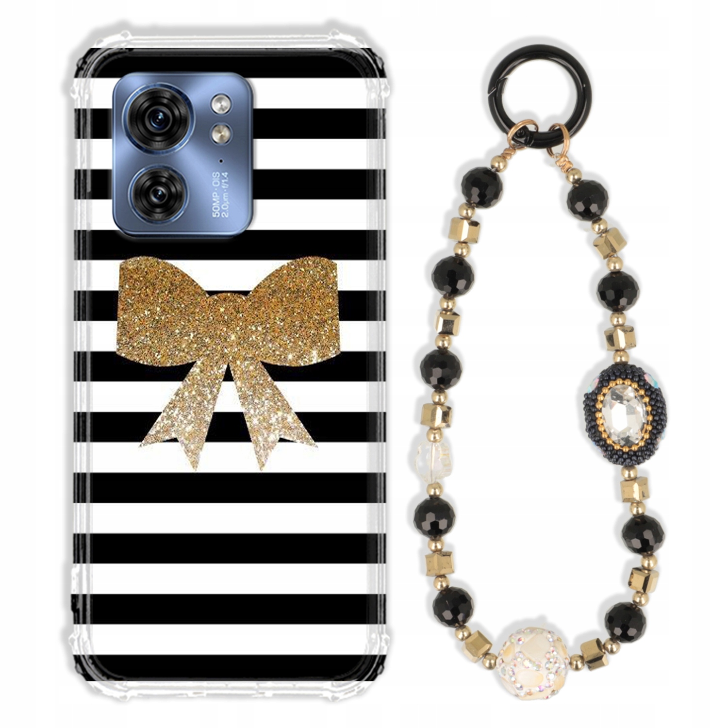 Puzdro Pre Motorola Edge 40 Antishock Zirkóny Čierno Zlaté|odolné|pevné