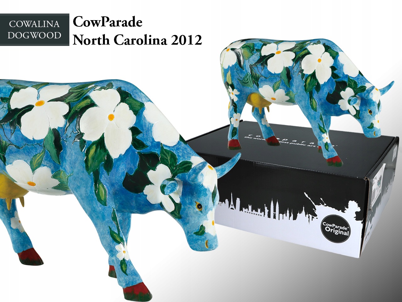 Figurka Krowa Cow Parade Cowalina Dogwood Rzeźba Kolekcjonerska