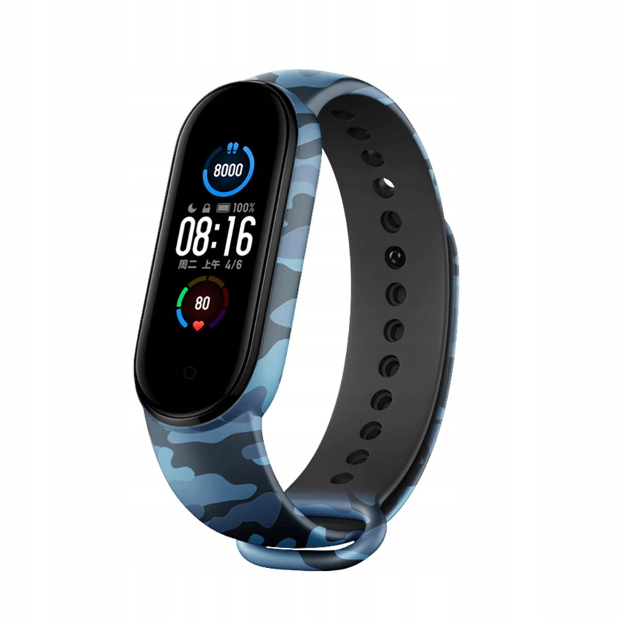 OPASKA PASEK MIBAND 5 XIAOMI MI BAND 5 ARMY BLUE