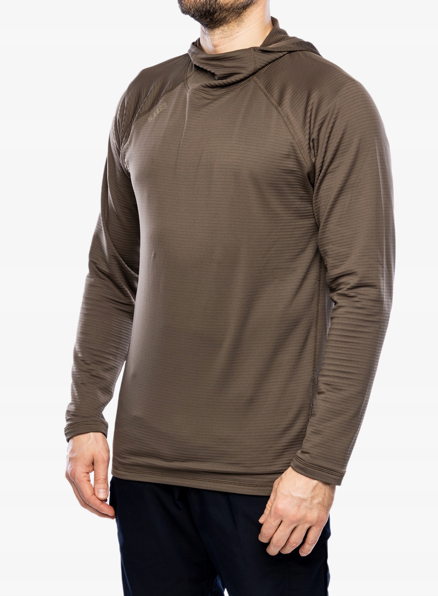 Mikina s kapucí 5.11 Stratos L/s Hoodie major brown S