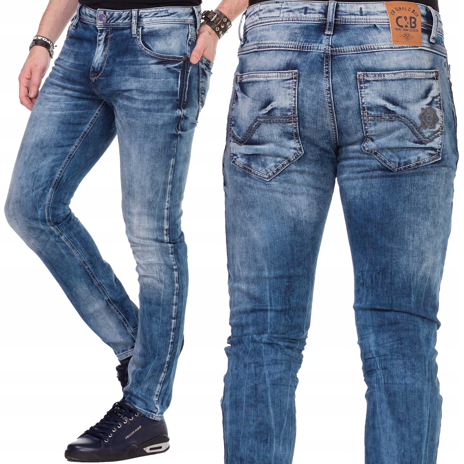 

Cipo Baxx Jeansy Spodnie Męskie Klasyczne