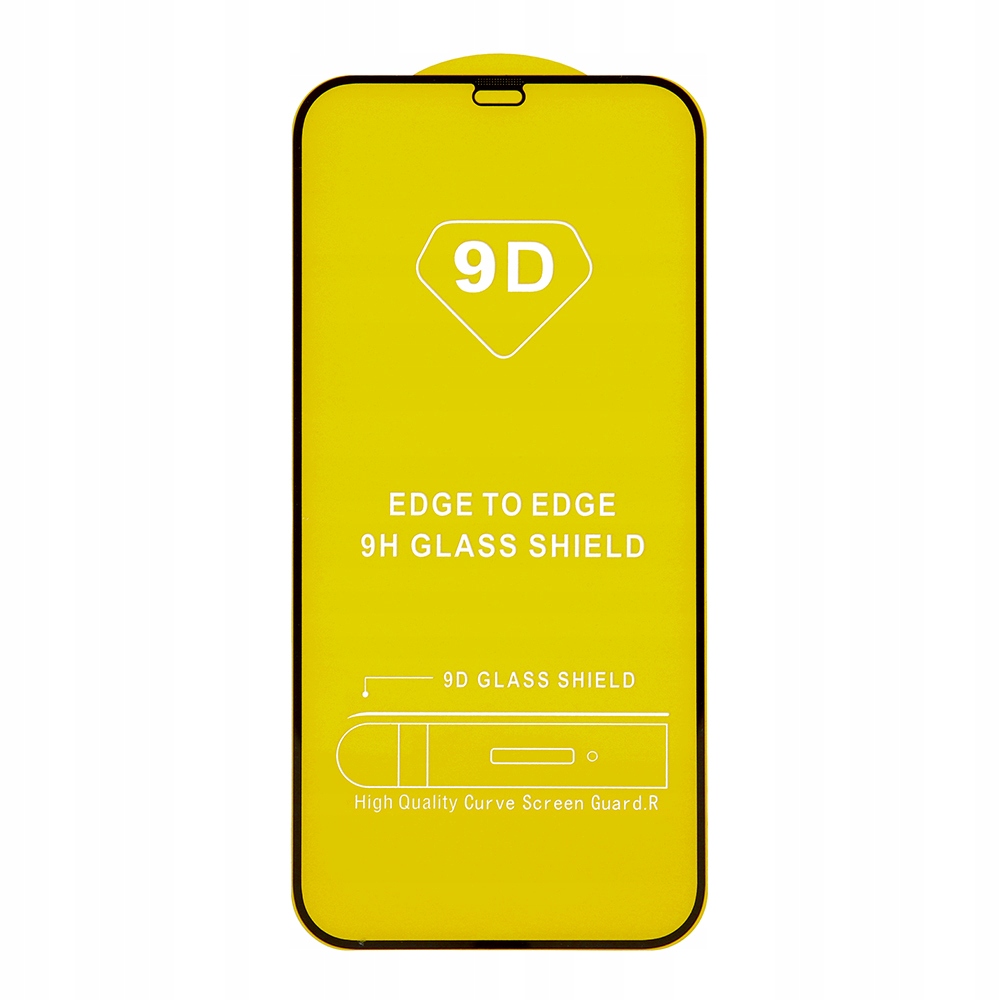 Szkło hartowane 9D do iPhone X Xs 11 Pro czarna ramka