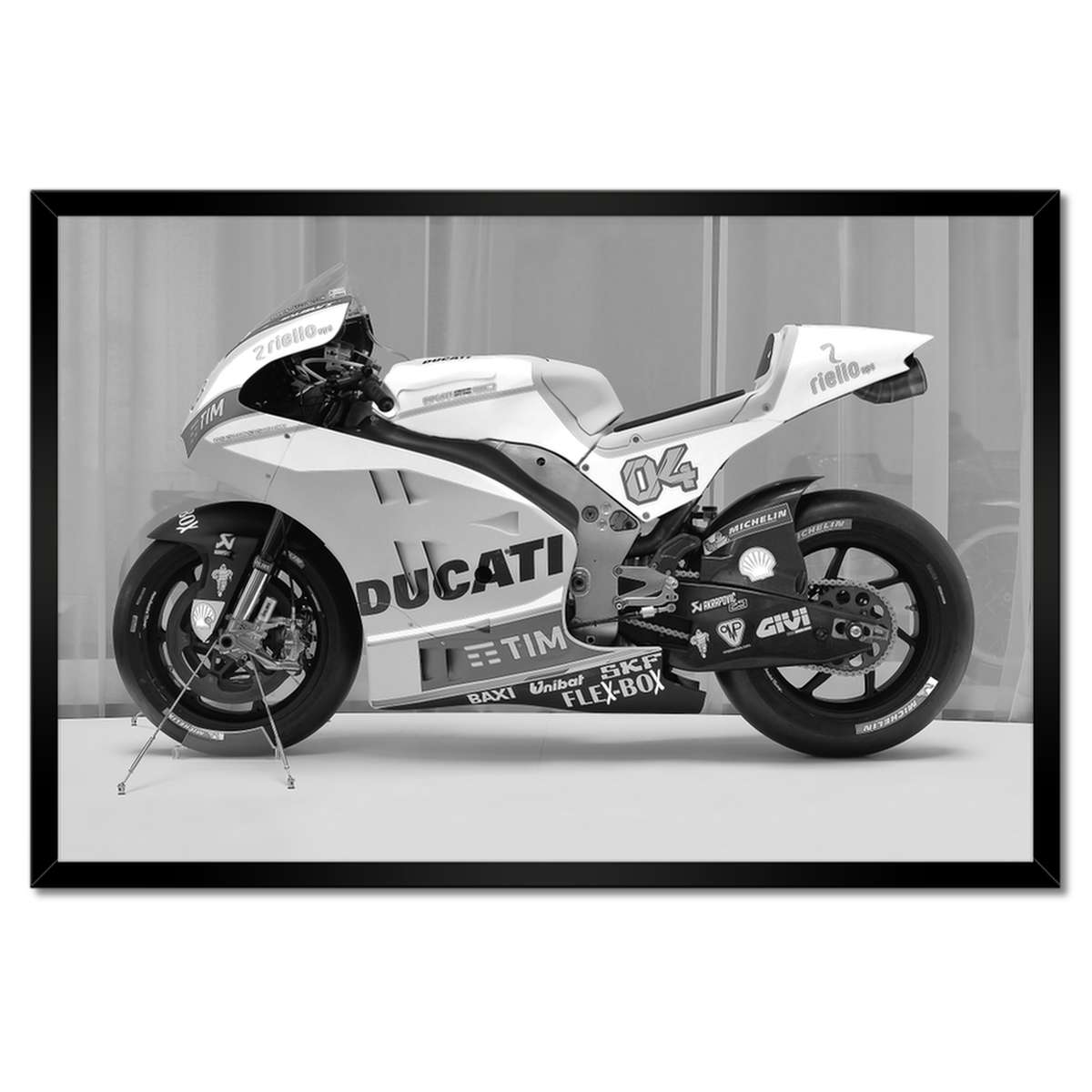 Plakáty v rámu 60x40 Závodní motocykl Ducati