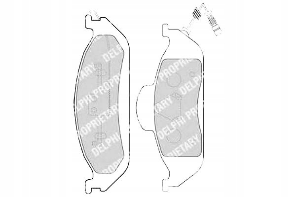 КОЛОДКИ ГАЛЬМІВНЕ DELPHI HAM6342o122o 1634200320