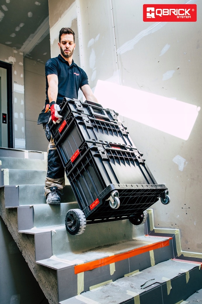 Platforma mobilna Qbrick System ONE Modułowa Transportowa Hamulec Szerokość produktu 51 cm