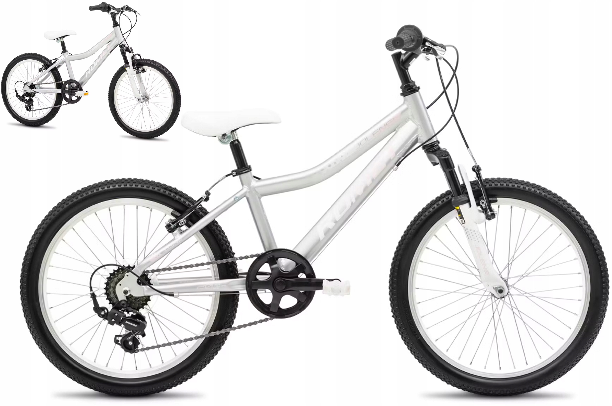 Rower dziecięcy 20" Romet Jolene Kid 2 szary różowy R25