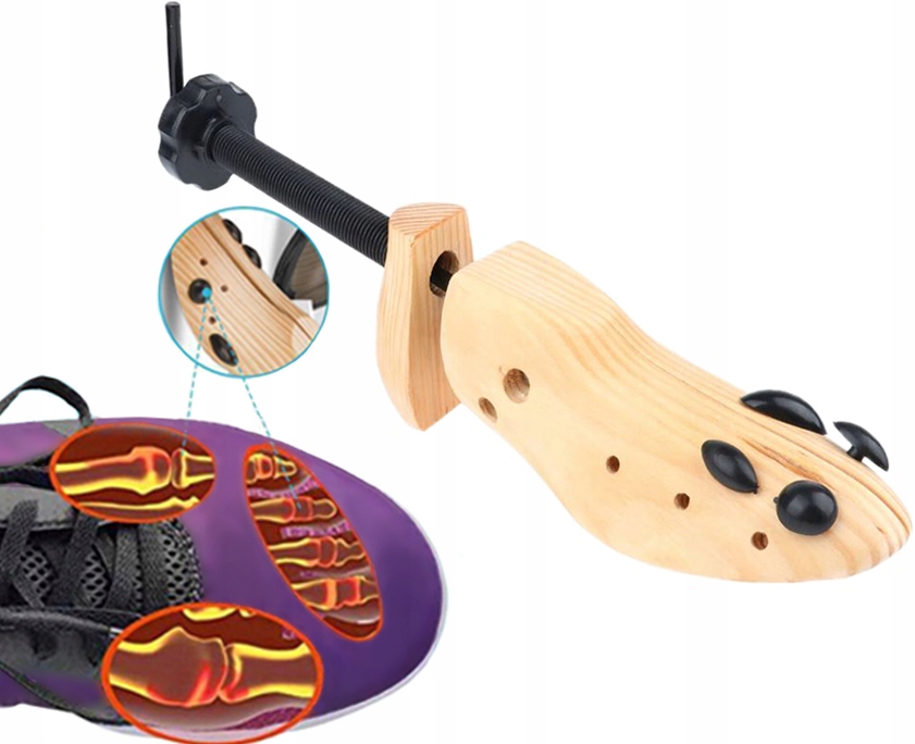 PRAWIDŁO DREWNIANE DO ROZCIĄGANIA BUTÓW 42-46 Marka inna