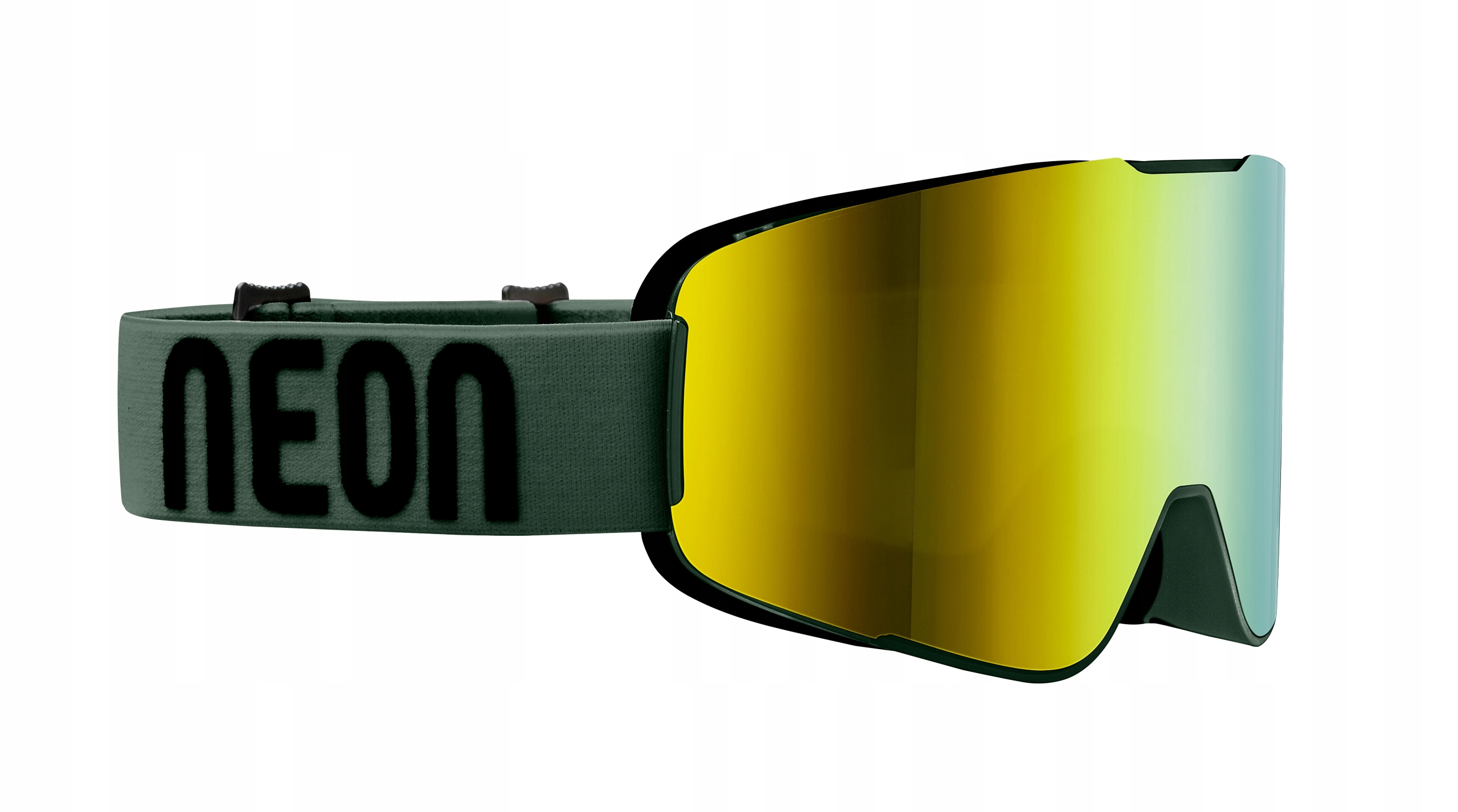 Lyžařské Brýle Neon Hype Army Green Mirror Gold CAT3