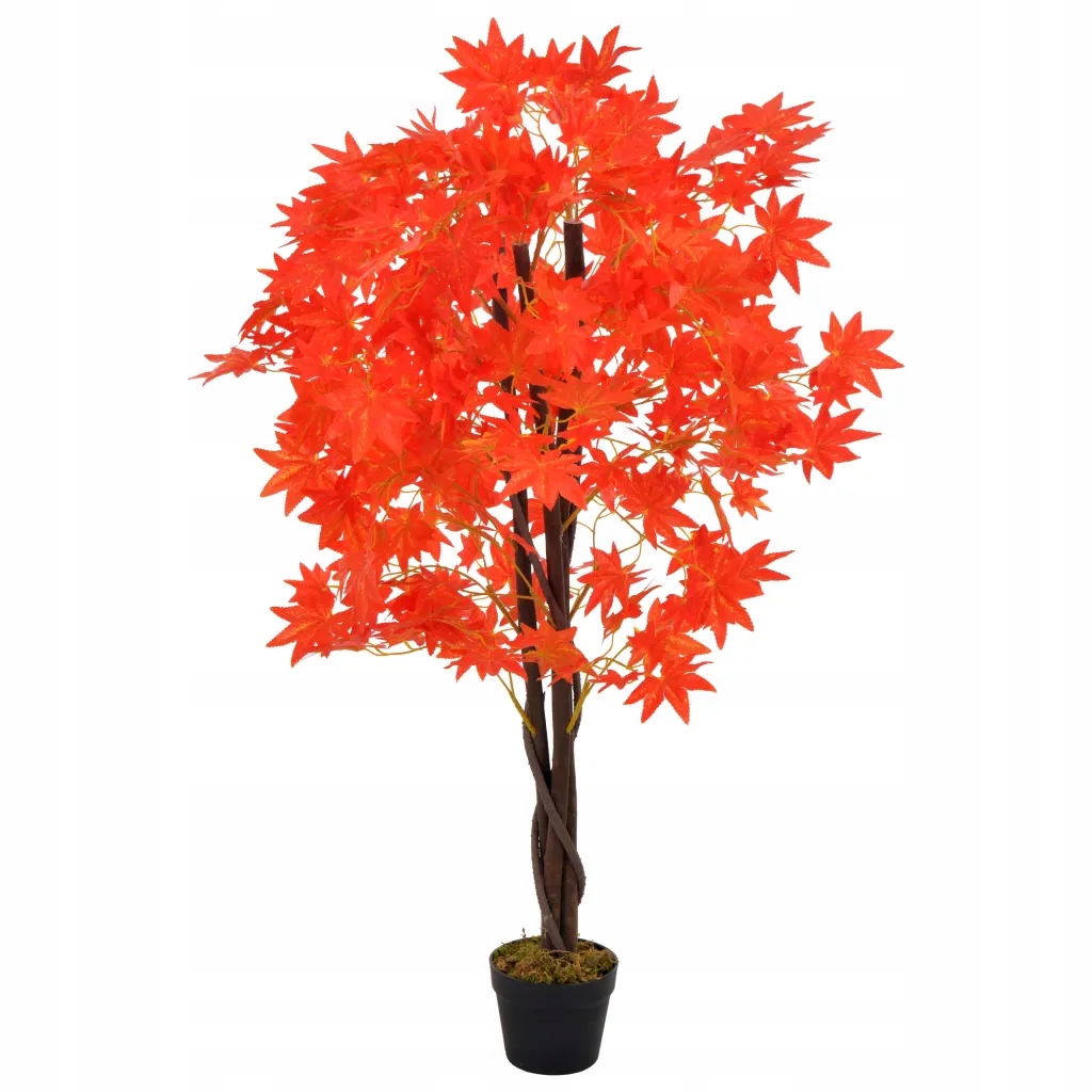 Umělý dekorativní javor, 120 cm, hnědo-červený