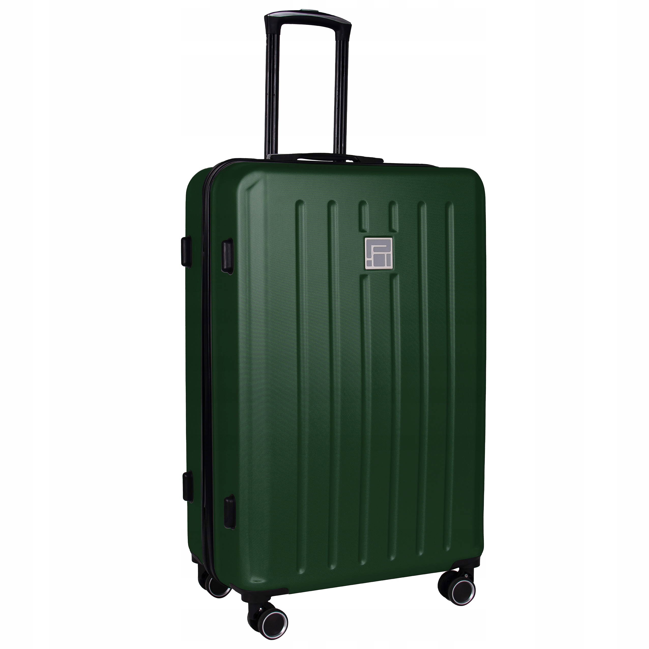 Walizka twarda Mała Lekka Butelkowa zieleń 48 L Paso Wakacje Podróż