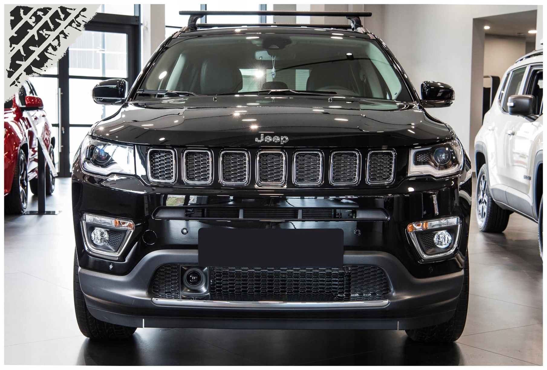 JEEP COMPASS II 17 OZDOBNE LISTWY HALOGENOW CHROM Weight with packaging 1 kg