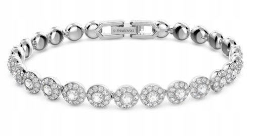 Tenisový náramek s krystaly Swarovski Stříbrný 5701617