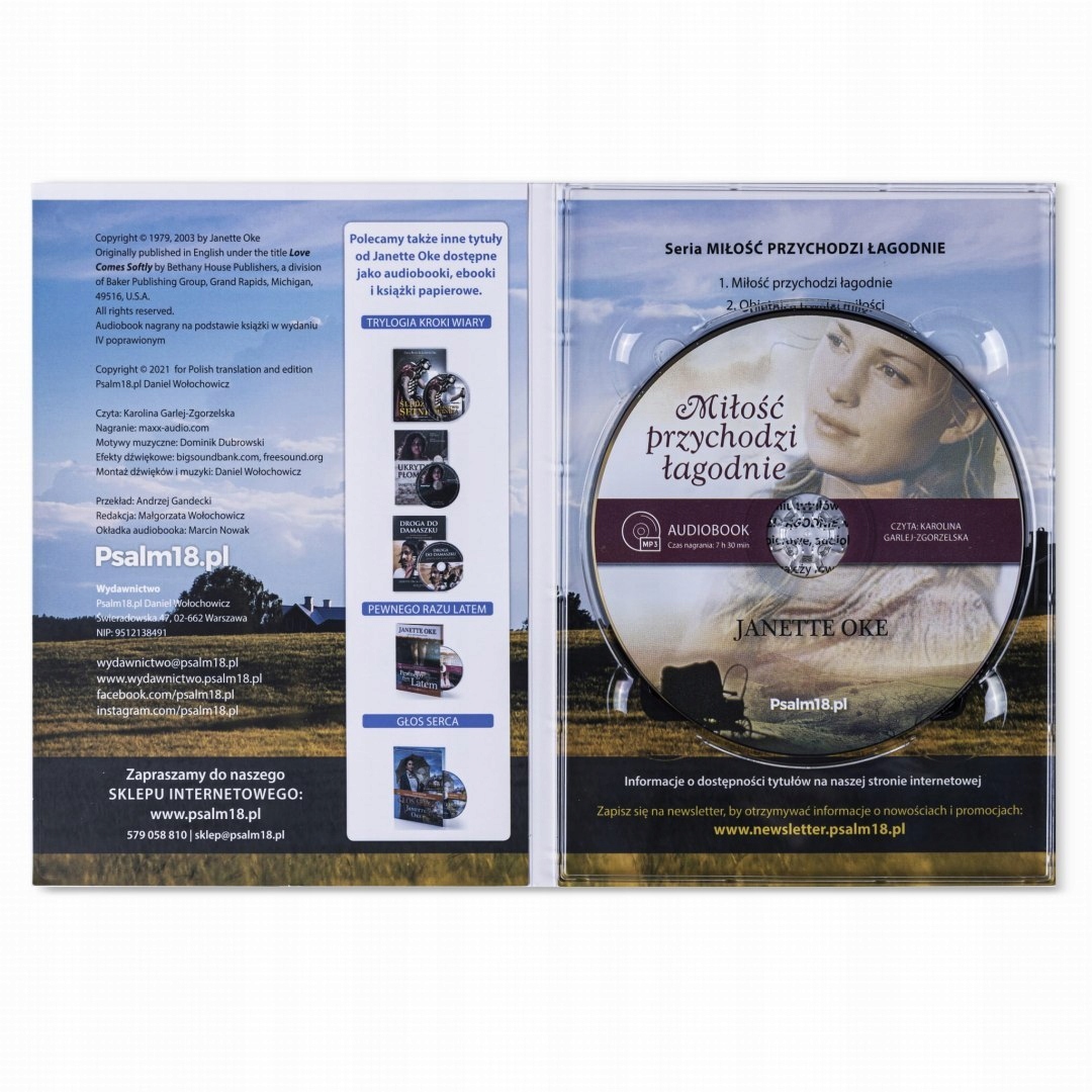 AUDIOBOOK CD-MP3: Miłość przychodzi łagodnie Autor Janette Oke