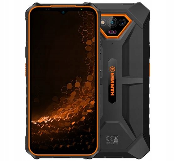 Smartfon Hammer Iron V Pomarańczowy 6,5'' DualSIM 6/64GB 6320 mAh Odporny