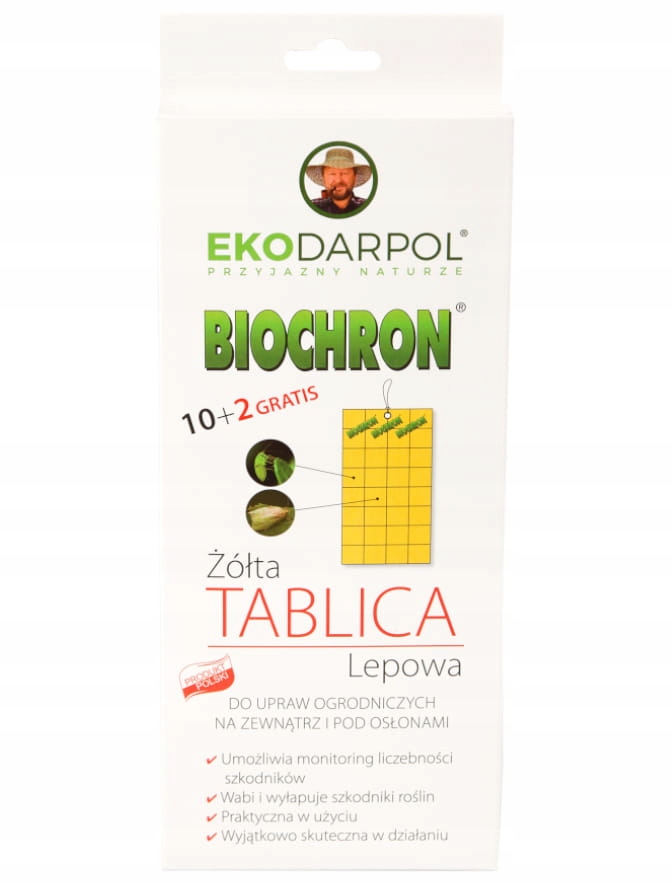 

Żółte Tablice Lepowe ziemiórki mszyce Biochron