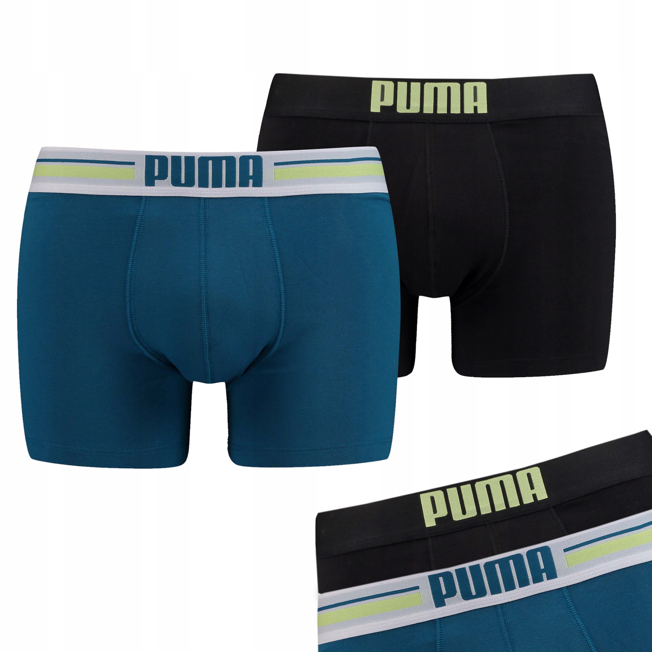 

Puma Bokserki męskie Petrol Blue bawełna 2-PAK L