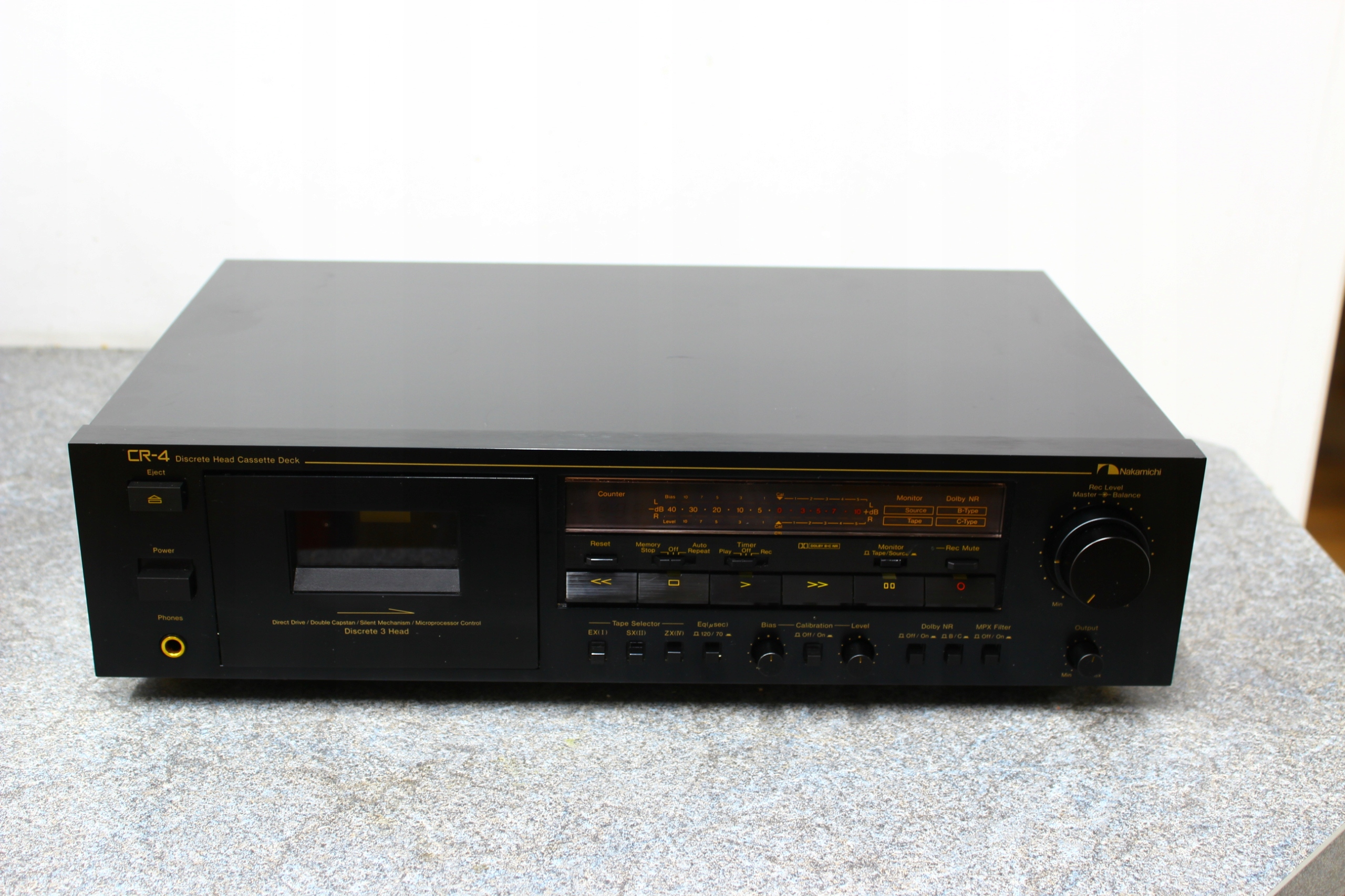Magnetofon kasetowy Nakamichi MAGNETOFON NAKAMICHI CR-4E czarny