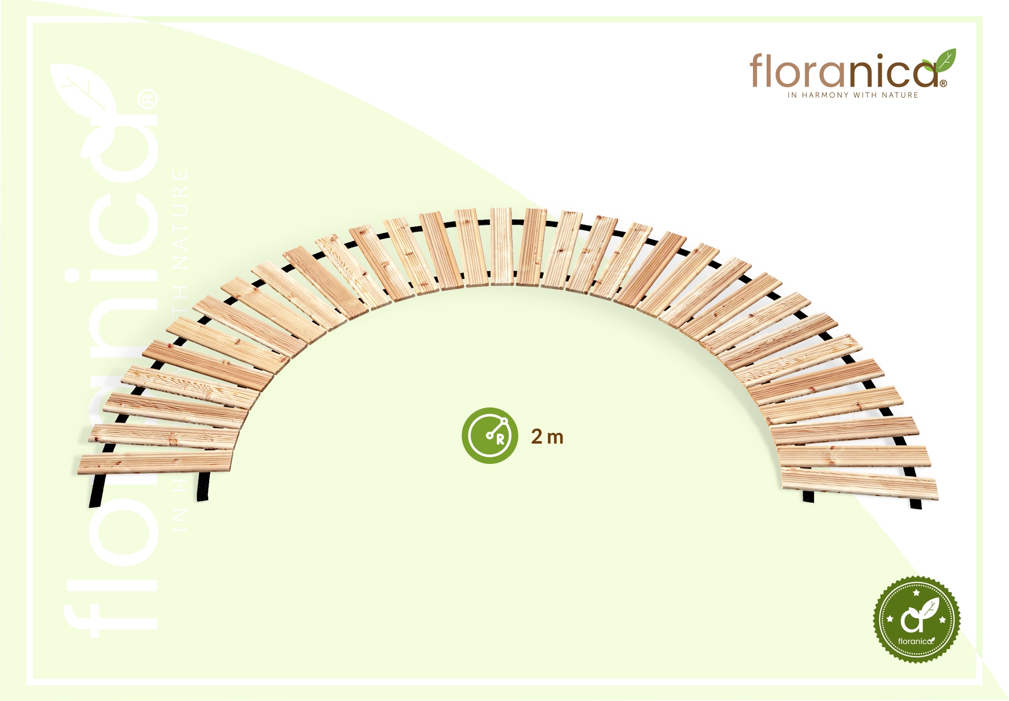 Ścieżka ogrodowa Rollweg 6m 30cm modrzew naturalna Kod producenta 4260575629013