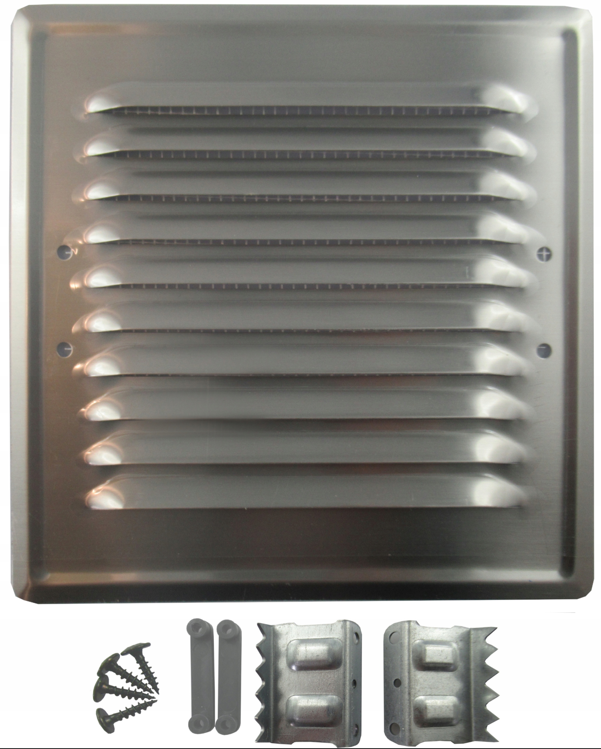 KRATKA WENTYLACYJNA14X14 NIERDZEWNA METAL ŁAPKI