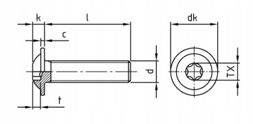 M6x12 ŚRUBA NIERDZEWNA DO OWIEWEK TORX KULISTA 10S EAN (GTIN) 4043377242839