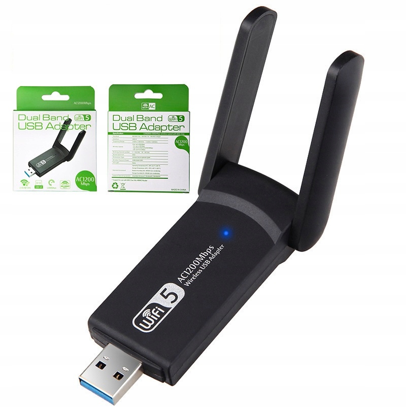 

Karta Sieciowa Wi-fi Adapter Usb 3.0 1200Mbps