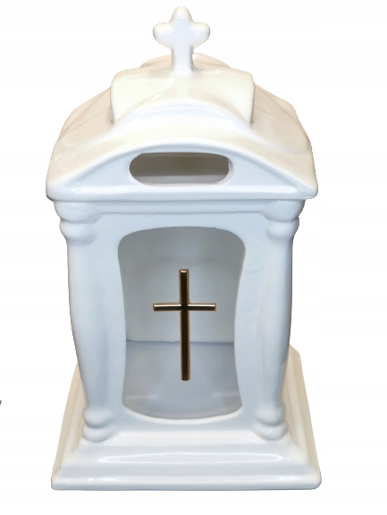 

Znicz lampion ceramiczny zegar duży CE-10
