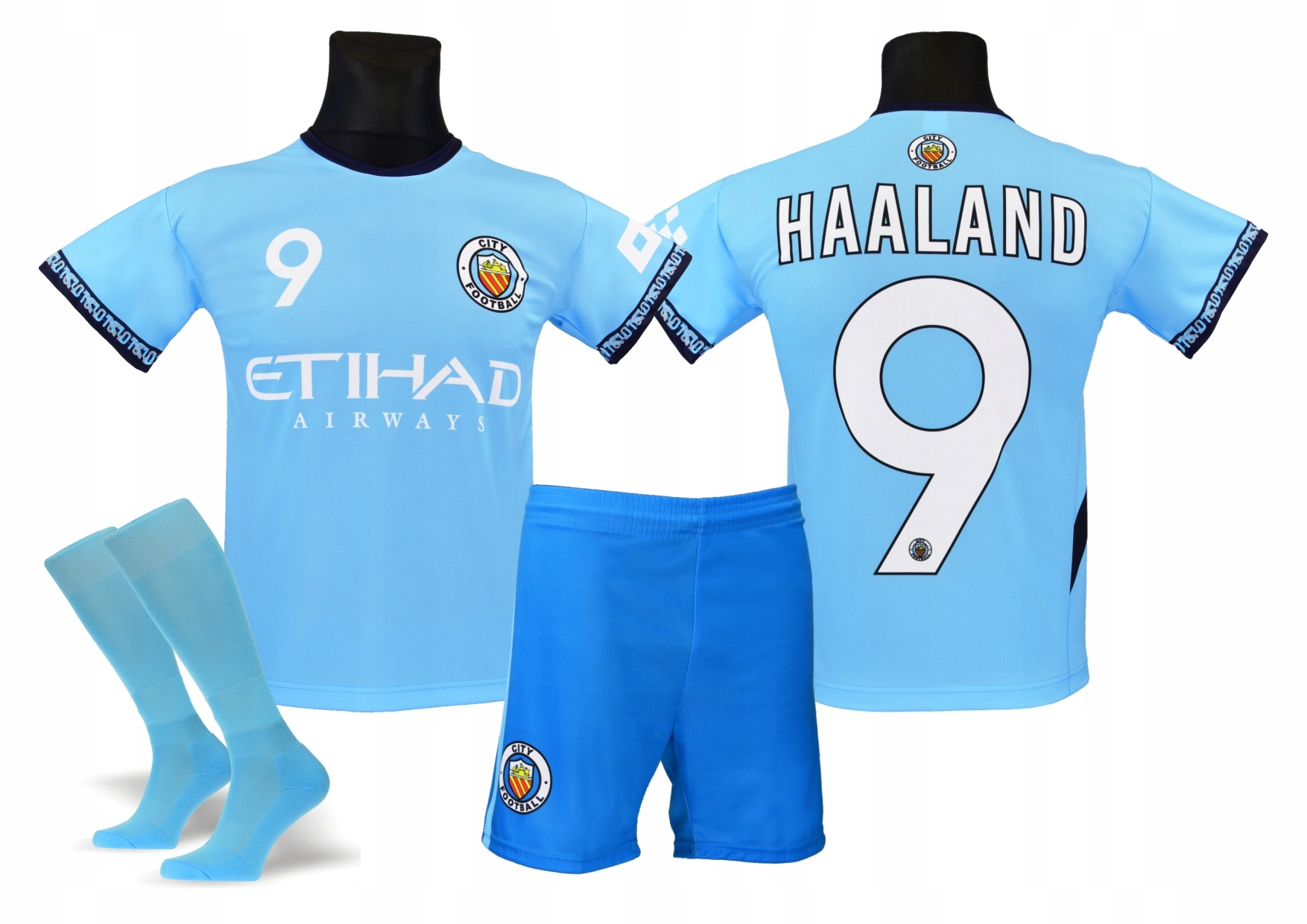 Haaland koszulka spodenki getry rozmiar 158