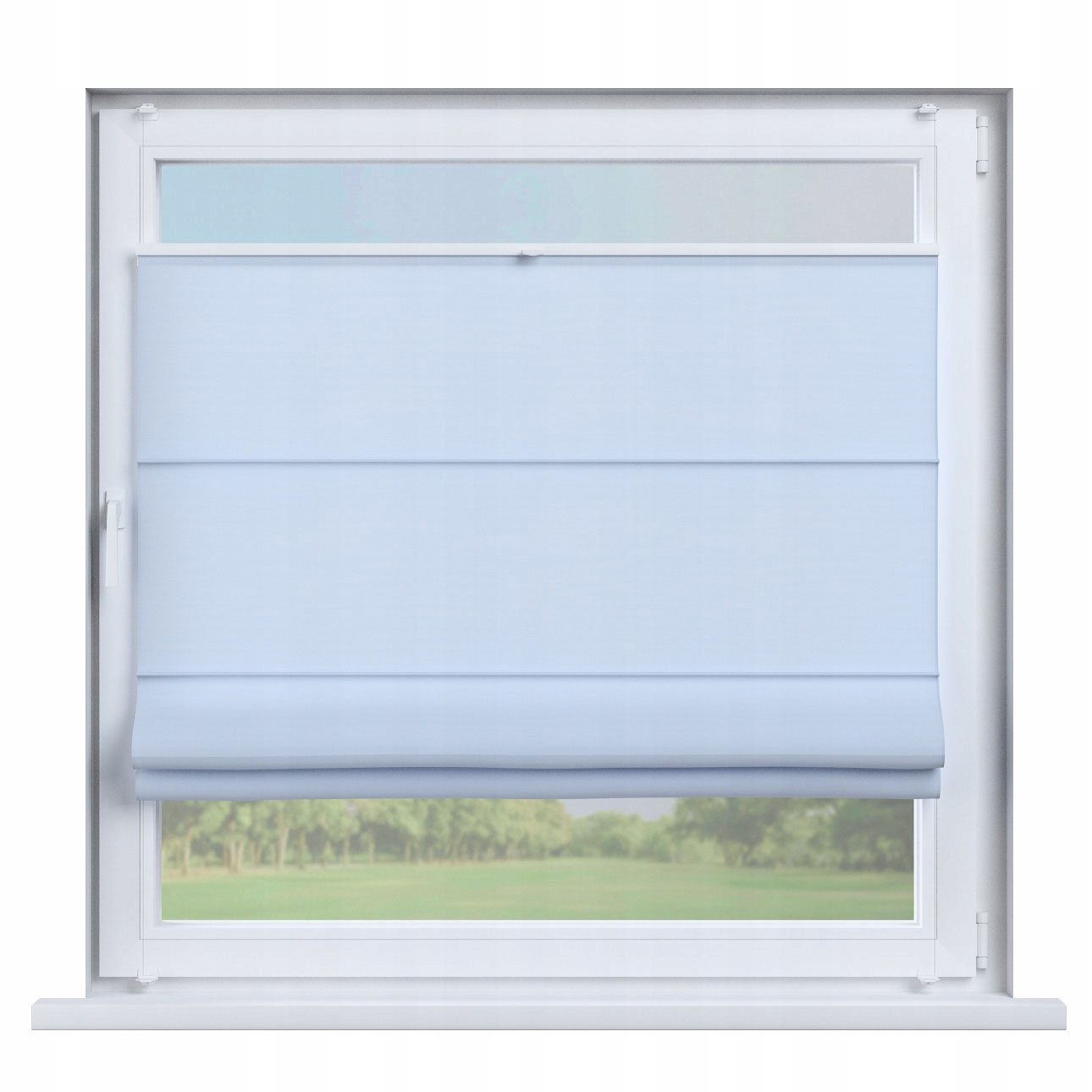 Dekoria Plisovaná roleta rímska Sicília 40x40 odtiene modrej