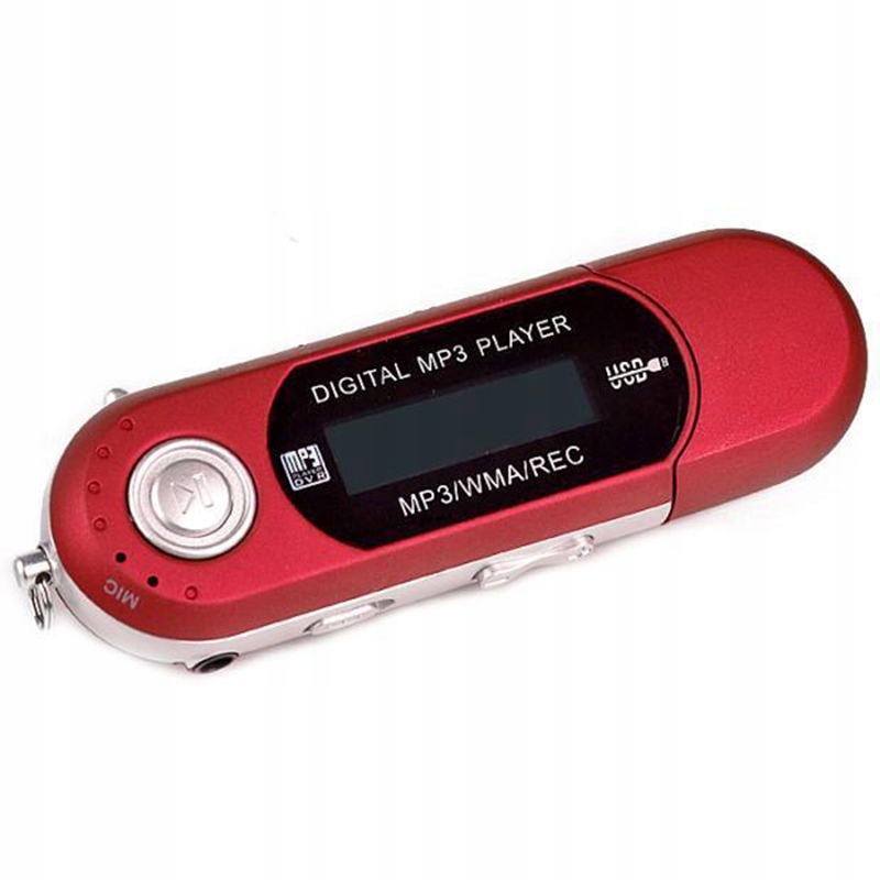 Odtwarzacz MP3 16GB Pendrive Czerwony