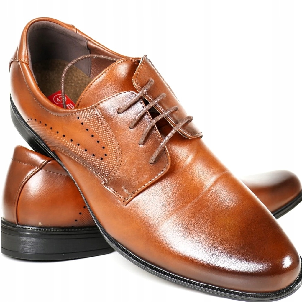 Hnědé Klasické Elegantní Polobotky Casual Boty Pro Muže 41