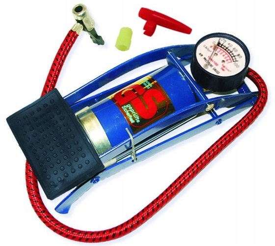POMPKA NOŻNA Z MANOMETREM 1 CYLINDER