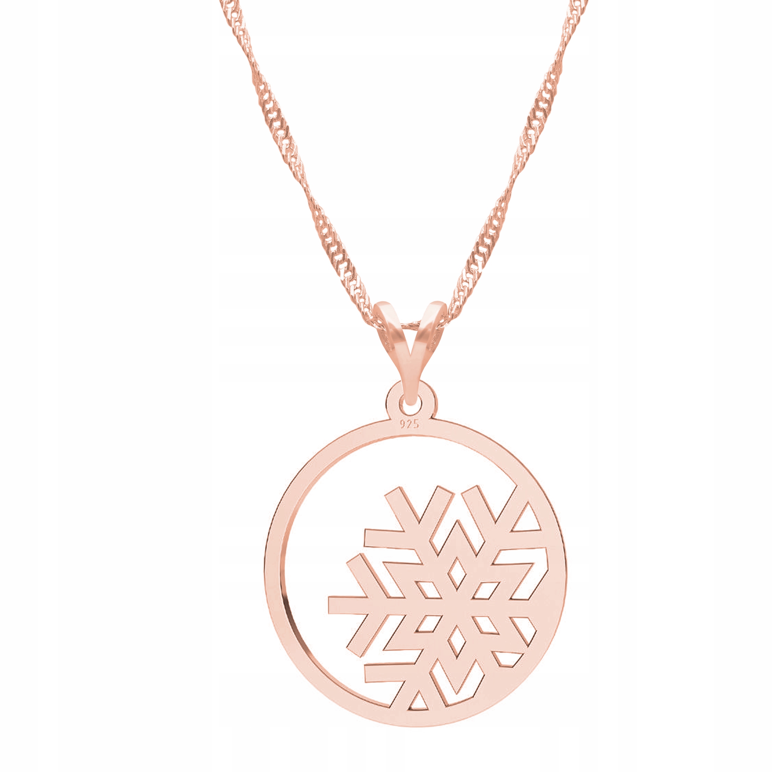 Řetízek zlatý náhrdelník 925 Vločka