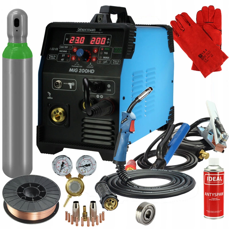 

Spawarka Migomat 200HD Mig Sherman Synergia Zestaw
