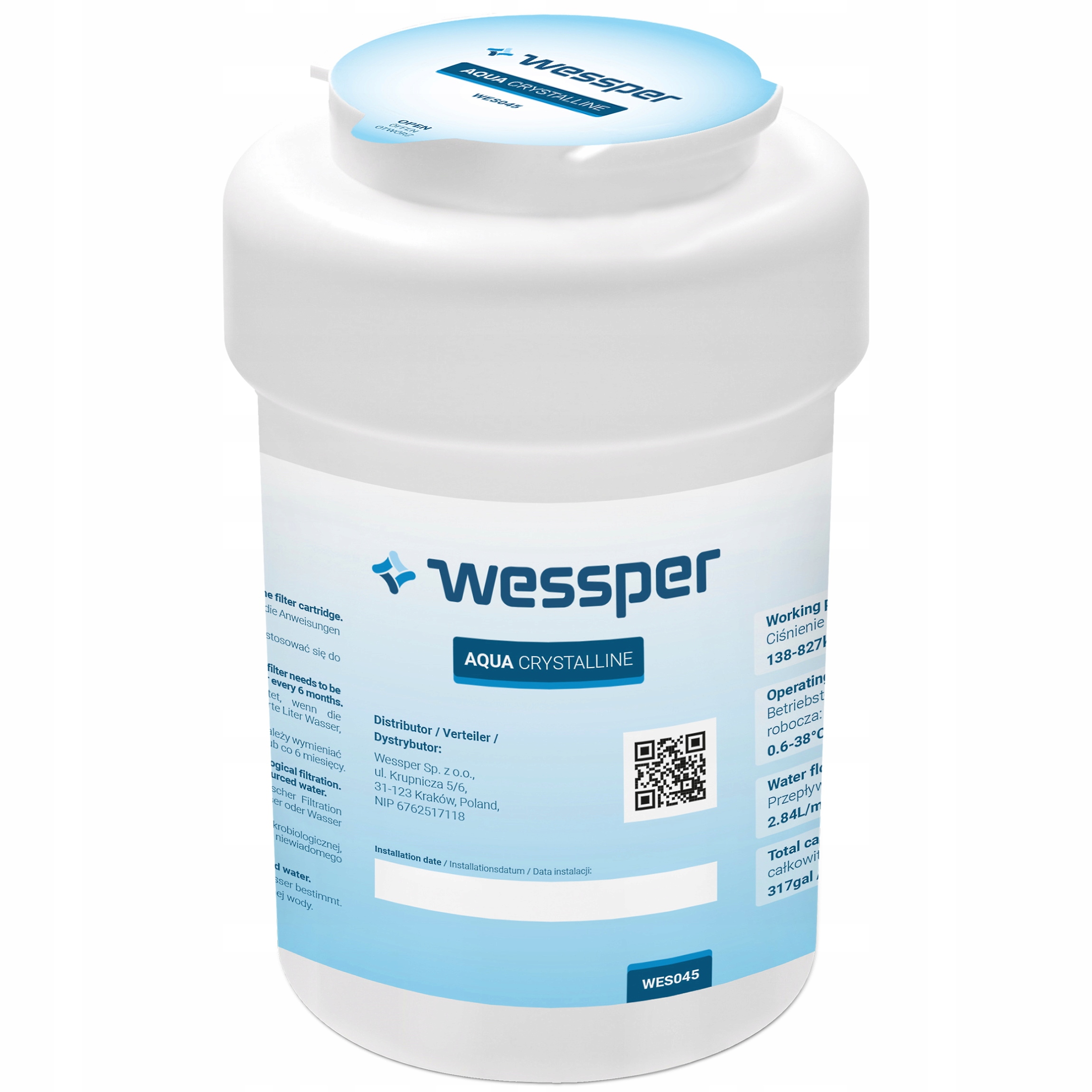 Filtr Wkład Wody do lodówki General Electric