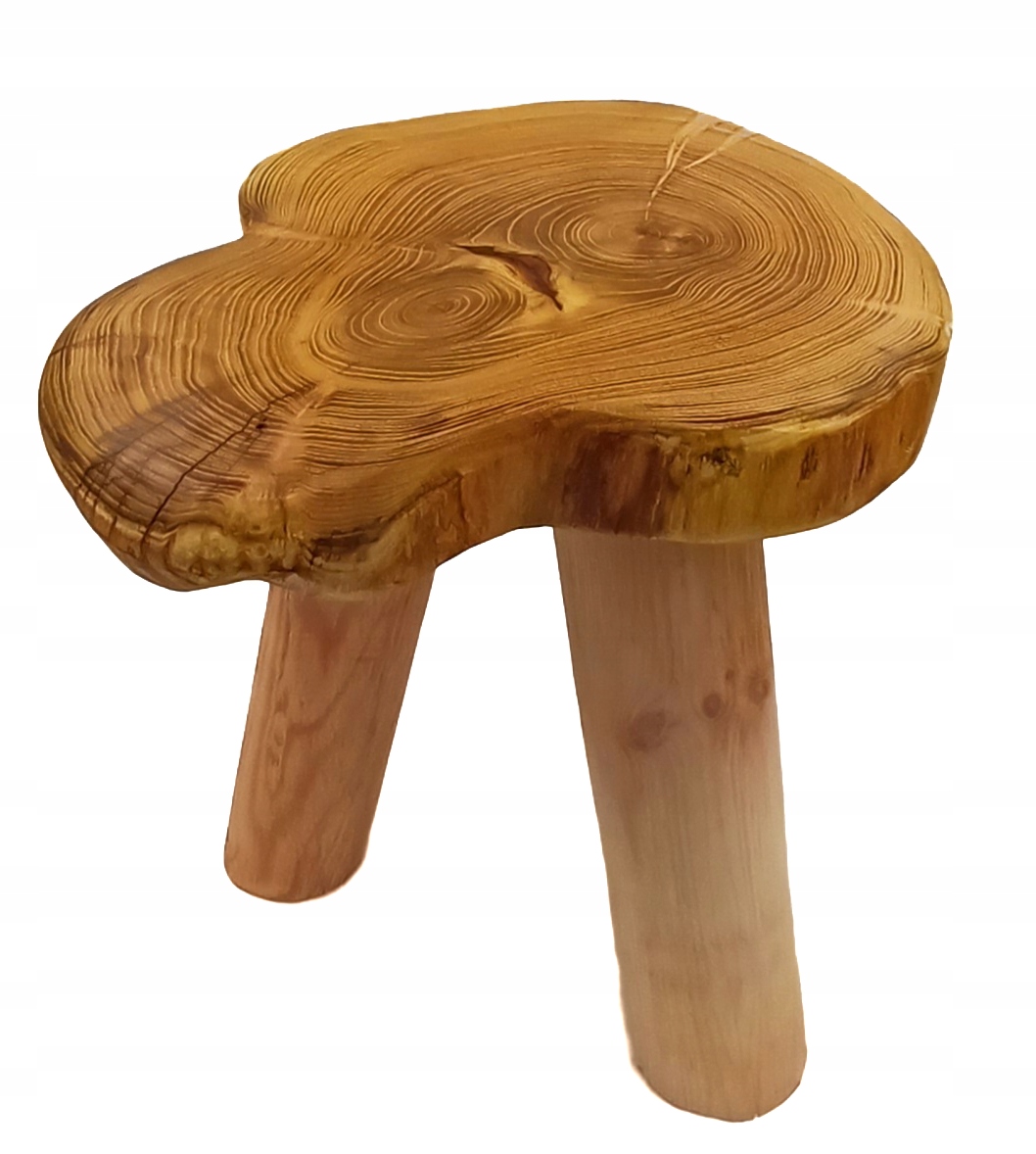 STOŁEK DREWNIANY KWIETNIK 35cm drewno mix Styl tradycyjny