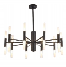 Stropný Led luster Superb čierny 20 Moderný