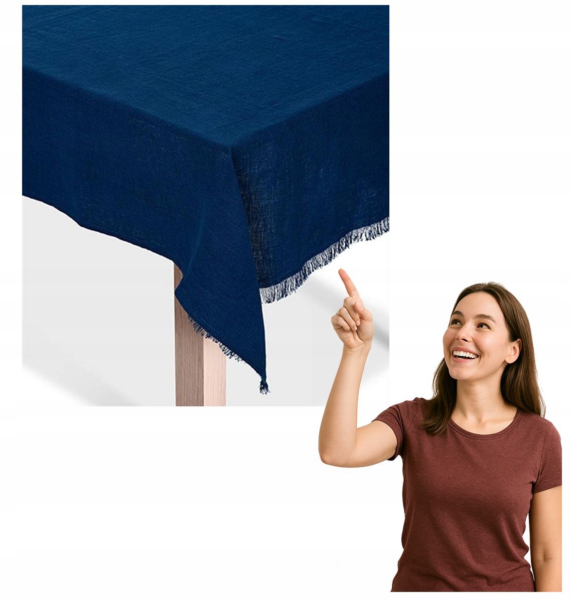Obrus Torun modrý Markslojd 150 x 350 cm